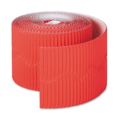 Bordette Decorative Border, 2.25" x 50 ft Roll, Flame Red PAC37036