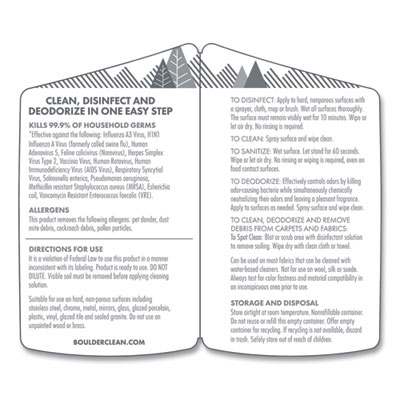 Disinfectant Cleaner, Lemon Scent, 128 oz Bottle