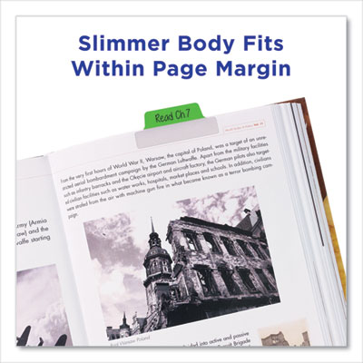 Avery Ultra Tabs Repositionable Tabs, Margin Tabs: 2.5" x 1", 1/5-Cut, Assorted Colors, 48/Pack (AVE74866) AVE74866