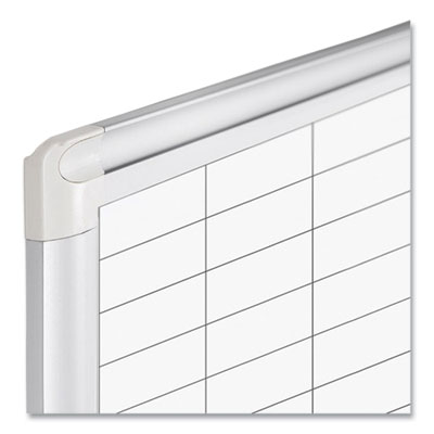 Gridded Magnetic Steel Dry Erase Project Planning Board, 1