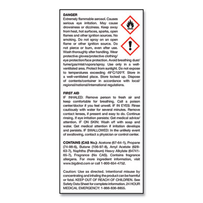 Odor Control Fogger, Original Scent, 5 oz Aerosol Spray, 12/Carton