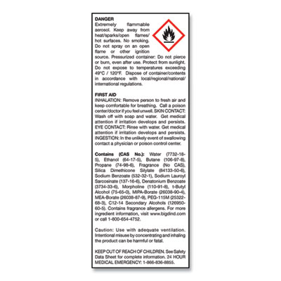 No-Vacuum Carpet Freshener, Fresh Scent, 14 oz Aerosol Spray, 12/Carton