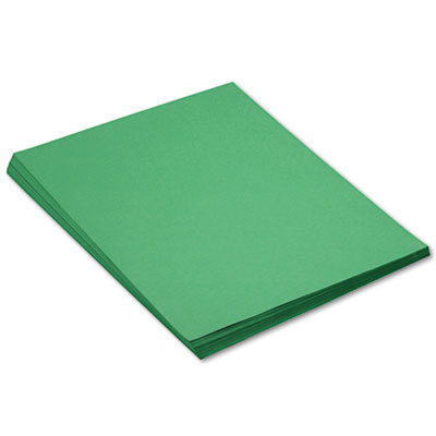 Construction Paper, 58 lb Text Weight, 18 x 24, Holiday Green, 50/Pack PAC8017