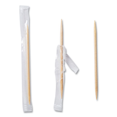 Cello-Wrapped Round Wood Toothpicks, 2.5