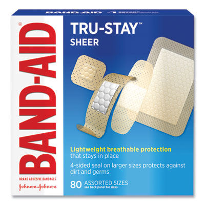 BAND-AID® Tru-Stay Sheer Strips Adhesive Bandages