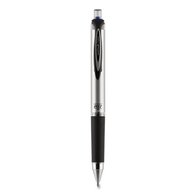 207 Impact Gel Pen, Retractable, Bold 1 mm, Blue Ink, Black/Blue Barrel UBC65871