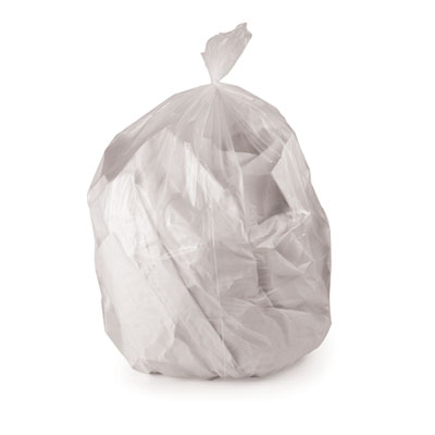 Linear Low-Density Can Liners with Single Dispensing Box, 16 gal, 1 mil, 24