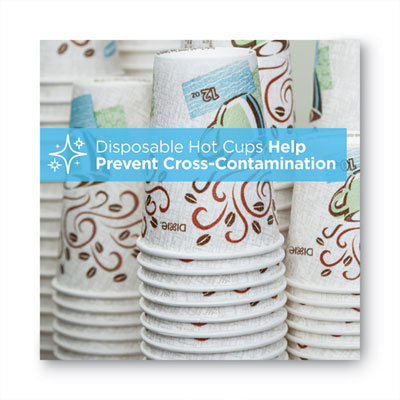 PerfecTouch Hot/Cold Cups, 12 oz, Paper, White, 50/Bag, 20 Bags/Carton