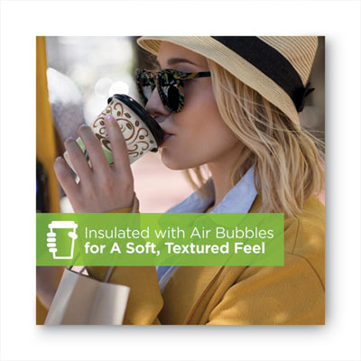 PerfecTouch Hot/Cold Cups, 12 oz, Paper, White, 50/Bag, 20 Bags/Carton