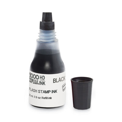 COSCO 2000PLUS Pre-Ink High Definition Refill Ink, 0.9 oz. Bottle, Black (COS033957) COS033957