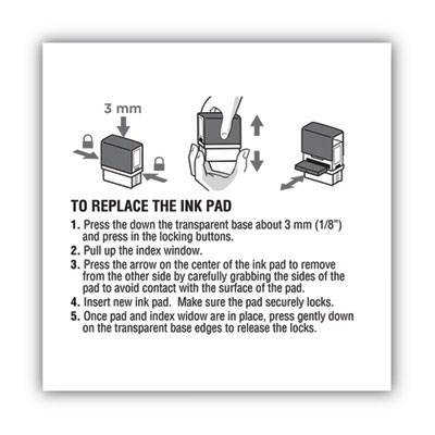 Replacement Ink Pad for 2000PLUS 1SI20PGL, 1.63