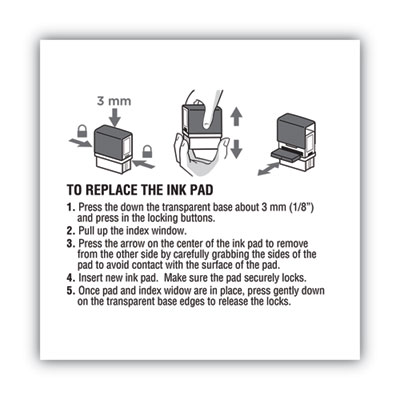 Replacement Ink Pad for 2000PLUS 1SI40PGL and 1SI40P, 2.38