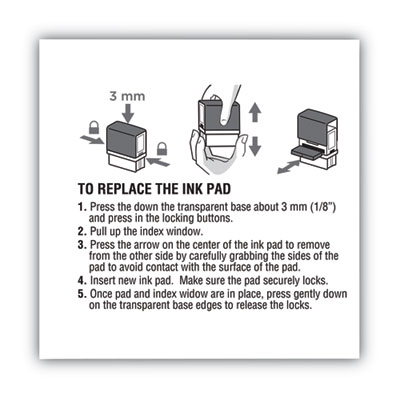Replacement Ink Pad for 2000PLUS 1SI60P, 3.13