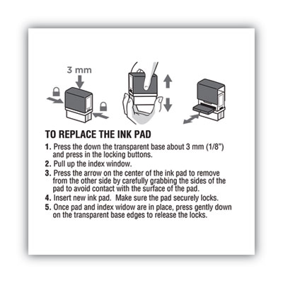 Replacement Ink Pad for 2000PLUS 1SI60P, 3.13