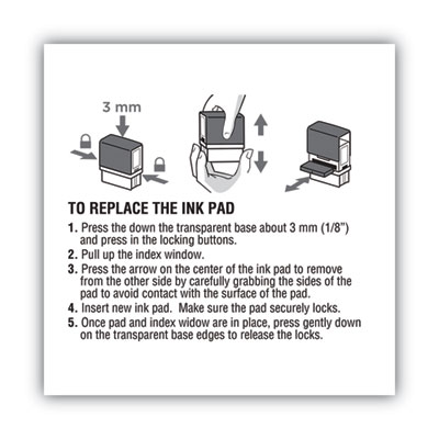 Replacement Ink Pad for 2000PLUS 1SI60P, 3.13