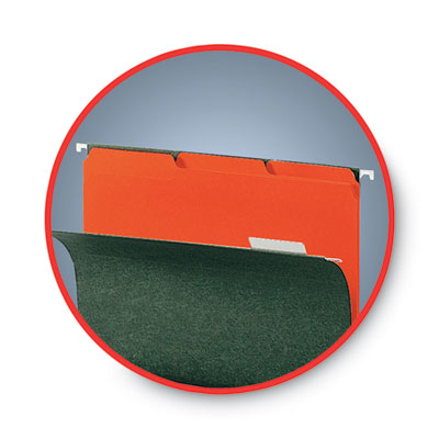 Interior File Folders, 1/3-Cut Tabs: Assorted, Letter Size, 0.75