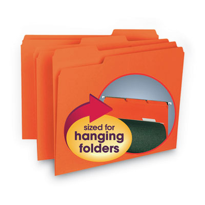 Interior File Folders, 1/3-Cut Tabs: Assorted, Letter Size, 0.75