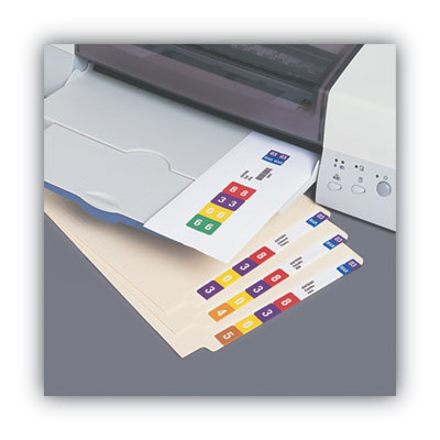 Color-Coded Smartstrip Refill Label Forms, Inkjet Printer, Assorted, 1.5 x 7.5, White, 250/Pack