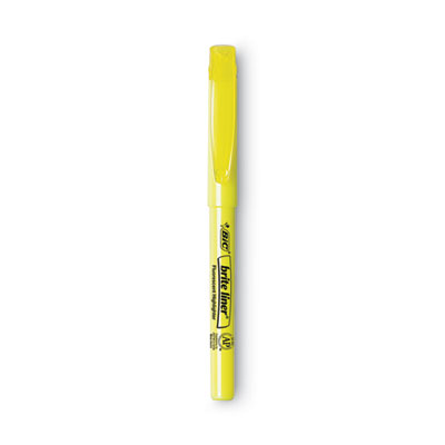 Brite Liner Highlighter Xtra Value Pack, Yellow Ink, Chisel Tip, Yellow/Black Barrel, 200/Carton BICBL200YW