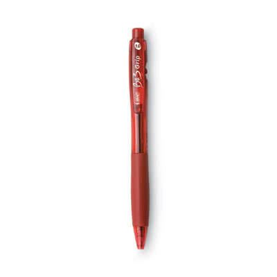 BU3 Ballpoint Pen, Retractable, Bold 1 mm, Red Ink, Red Barrel, Dozen BICBU311RD