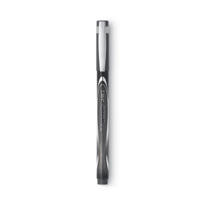 BIC Intensity Porous Point Pen, Stick, Fine 0.5 Mm, Black Ink, Black Barrel, Dozen (BICFPIN11BK) BICFPIN11BK