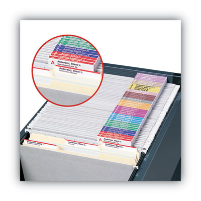 Viewables Hanging Folder Tabs and Labels, Complete Bulk Pack Refill, 1/3-Cut, Assorted Colors, 3.5
