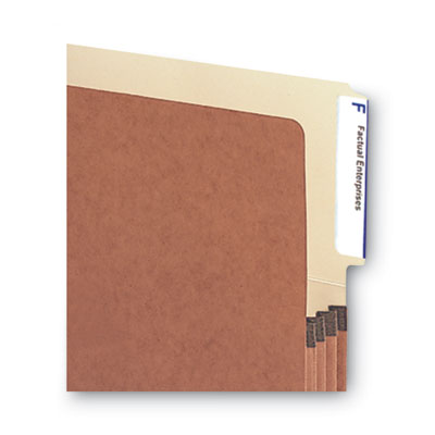 Redrope Drop-Front End Tab File Pockets, 3.5