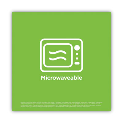 PerfecTouch Paper Hot Cups and Lids Combo, 12 oz, Coffee Haze Design, 50/Pack, 6 Packs/Carton