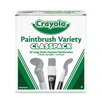 Crayola® Large Variety Paint Brush Classpack