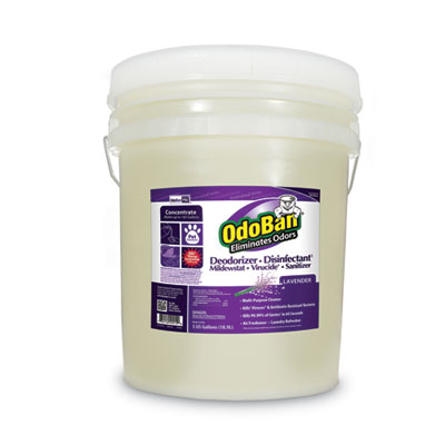 Concentrated Odor Eliminator and Disinfectant, Lavender Scent, 5 gal Pail ODO9111625G