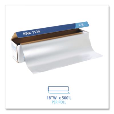 Heavy-Duty Aluminum Foil Roll, 87 Gauge, 18