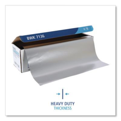 Heavy-Duty Aluminum Foil Roll, 87 Gauge, 18