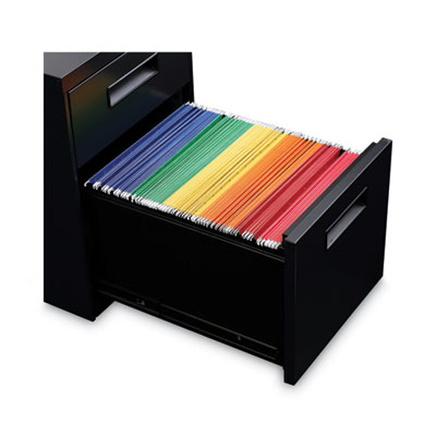 File Pedestal, Left or Right, 2-Drawers: Box/File, Legal/Letter, Black, 14.96