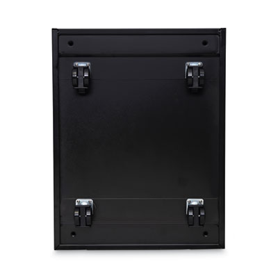 File Pedestal, Left or Right, 2-Drawers: Box/File, Legal/Letter, Black, 14.96