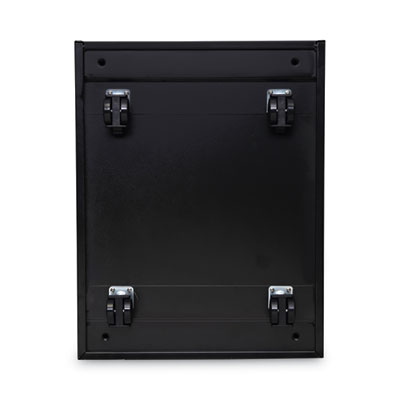 File Pedestal, Left or Right, 2 Legal/Letter-Size File Drawers, Black, 14.96