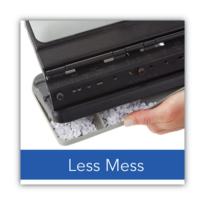 32-Sheet Lever Handle Heavy-Duty Two- to Seven-Hole Punch, 9/32