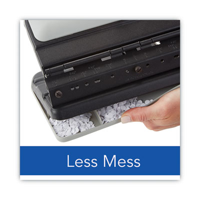 32-Sheet Easy Touch Two- to Three-Hole Punch with Cintamatic Centering, 9/32