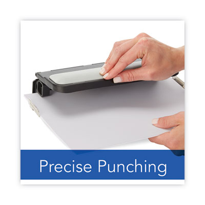 32-Sheet Easy Touch Two- to Three-Hole Punch with Cintamatic Centering, 9/32