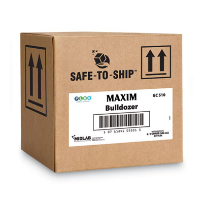 Bulldozer Cleaner/Degreaser RTU, Safe-to-Ship, Lemon Scent, 32 oz, 6/Carton