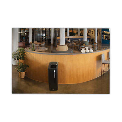 Recycling Container: 15 gal, Square, Black