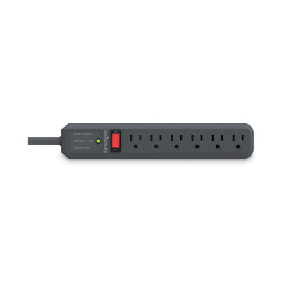 Guardian Surge Protector, 6 AC Outlets, 15 ft Cord, 540 J, Gray