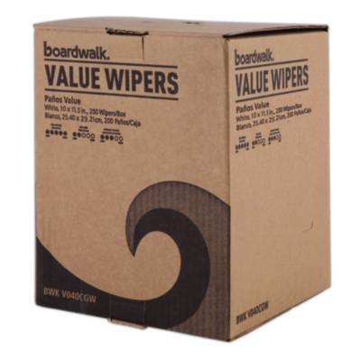 DRC Wipers, Centerpull, 10 x 11.5, White, 200/Carton