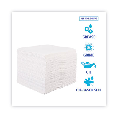 DRC Wipers, 12 x 13, White, 56 Bag, 18 Bags/Carton