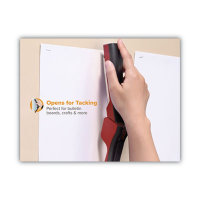 Dynamo Stapler, 20-Sheet Capacity, Red