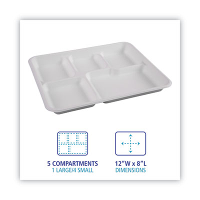 TRAY,10X8,5-CMP,500/CT,WH