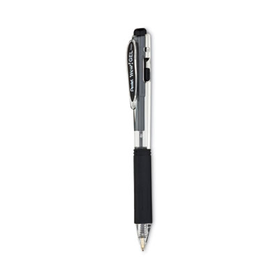 Pentel Sign Pen, .7mm, Black Barrel/Ink, Dozen Black