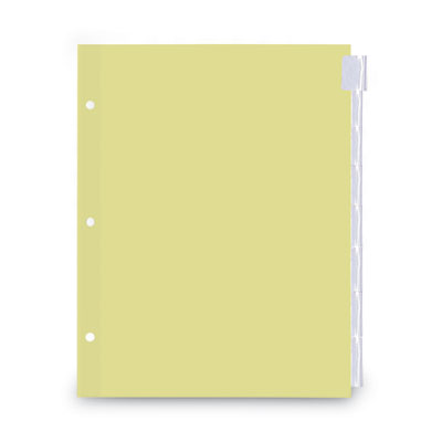 Insertable Tab Index, 8-Tab, 11 x 8.5, Buff, Clear Tabs, 6 Sets