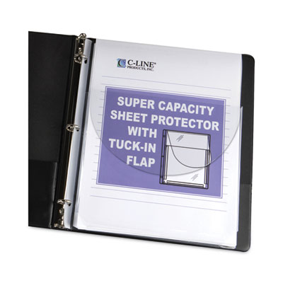 C-Line® Super Capacity Sheet Protectors with Tuck-In Flap