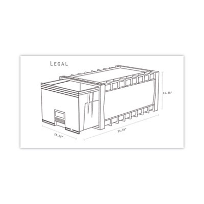 Archive Storage Drawers With Key Lock, Legal Files, 18.25