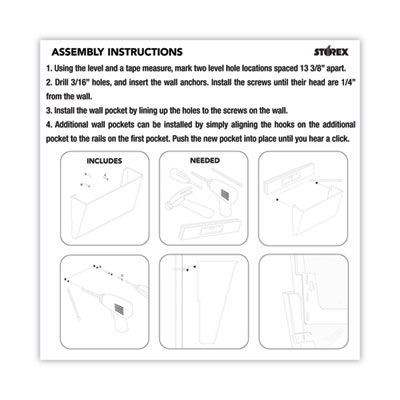Wall File, 3 Sections, Legal Size, 16